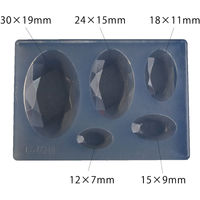 亀島商店 ビジュー レジンクラフト用 ソフトモールド オーバル 1個入 KAM-REJ-570 1セット(2個)（直送品）