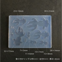 亀島商店 アニマル レジンクラフト用 ソフトモールド 金魚Cシルエット 取り付けリング付き 1個入 KAM-REJ-604 1セット(2個)（直送品）