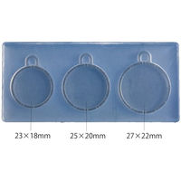 亀島商店 フレーム レジンクラフト用 ソフトモールド ラウンドミール皿型 中 KAM-REJ-608 1セット(2個)（直送品）