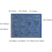 亀島商店 ハロウィン レジンクラフト用 ソフトモールド ハロウィンバラエティパーツ A KAM-REJ-616 1セット(2個)（直送品）