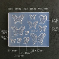 亀島商店 レジンクラフト用 ソフトモールド アニマルシリーズ ぷっくり蝶々 KAM-REJ-634 1セット(2個)（直送品）