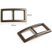 日本紐釦貿易 バックル ニッケル 25mm 1個入 KBC9025-25N 1セット5袋(1袋あたり1個（直送品）