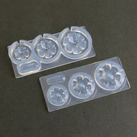 亀島商店 レジンクラフト用 ソフトモールド フラワー立体型A 花芯型付き 1組入 KAM-REJ-646 1セット(2個)（直送品）