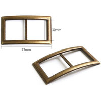 日本紐釦貿易 バックル アンティークゴールド 30mm 1個入 KBC9025-30AG 1セット5袋(1袋あたり1個（直送品）