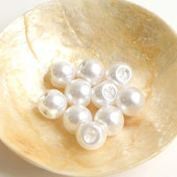 日本紐釦貿易 パールボタン 10個入 φ10mm ホワイト LW4321-10 1セット5袋(1袋あたり10（直送品）