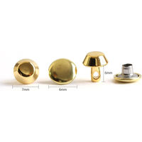 日本紐釦貿易 スタッズプリン型 ゴールド 7mm 3組入 SGM-103G 1セット3袋(1袋あたり3組（直送品）