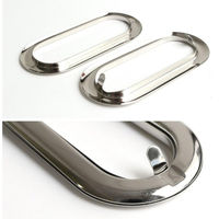 日本紐釦貿易 ツメ式ハトメ持ち手 2組入 内径約W9×H3cm シルバー SGM200-S 1セット3袋(1袋あたり2組（直送品）