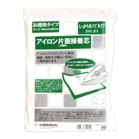 日本紐釦貿易 アイロン片面接着芯地しっかり厚手 100x200cm SMZ-JF4 1セット(5個)（直送品）