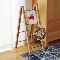 ポッシュリビング ラダーS　W32×D3×H160cm マンゴーウッド/アイアン 41312 1個（直送品）