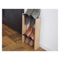 ポッシュリビング スリッパラック W28×D8×H43cm マンゴーウッド/アイアン 41309 1個（直送品）