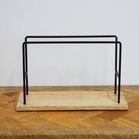 ポッシュリビング ドリップスタンド W23×D10×H14cm マンゴーウッド/アイアン 41344 1個（直送品）