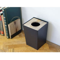 ポッシュリビング ダストボックス スクエアS　W12×D12×H17cm マンゴーウッド/アイアン 41319 1個（直送品）