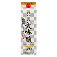 小山本家酒造 おいしい大吟醸 パック 17度 1.8L 1セット（1本×3） 日本酒