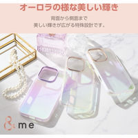 iPhone16 Pro ケース ハイブリッド 衝撃吸収 オーロラ クリア PM-A24CHVCACR エレコム 1個（直送品）