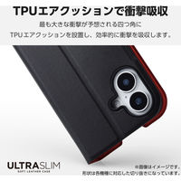 Google Pixel 9 Pro XL ケース レザー 手帳型 超軽量 ブラック PM-P243PLFUBK エレコム 1個（直送品）