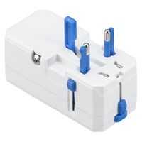 ヤザワコーポレーション 海外用マルチ変換プラグUSB付3.4A 白 HPM83AWHSC 1個（直送品）