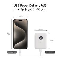 サイエルインターナショナル 急速充電対応大容量モバイルバッテリー MW-QMB10W 1台（直送品）