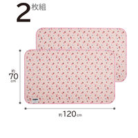 アストロ 除湿で防ダニ! 吸湿マット さくら柄 2枚組 614-77 1セット(2枚)（直送品）