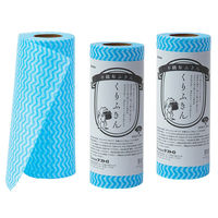 アストロ 不織布ふきん くりふきん ブルー 3本セット 619-08 1セット(3本)（直送品）