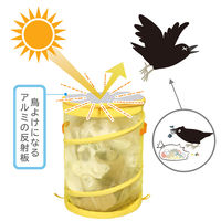 アストロ 風でも飛ばないゴミ袋入れ イエロー 822-09 1個（直送品）