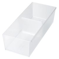 引き出し内収納 下着ケース 仕切り板1枚付き クリア 幅14×奥33×高9.5cm 日本製 CS-P11 1個 ライクイット