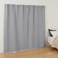 無印良品 遮光性 ポリエステル平織りノンプリーツカーテン ２枚組 幅１００×丈１７８ｃｍ用 1セット（1個（2枚組）×2）