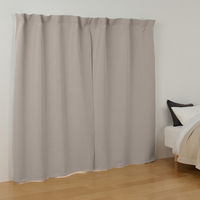 無印良品 遮光性 ポリエステル平織りノンプリーツカーテン ２枚組 幅１００×丈１７８ｃｍ用 1セット（1個（2枚組）×2）