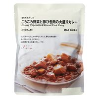 無印良品 素材を生かした ごろごろ野菜と豚ひき肉の大盛りカレー ３００ｇ（１人前） 1セット（1袋×2） 良品計画