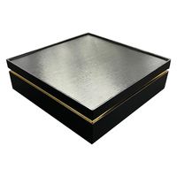 九州パール紙工 紙 重箱 9寸1段本体蓋 黒(10セット) 00W005241 1袋(10個セット)（直送品）