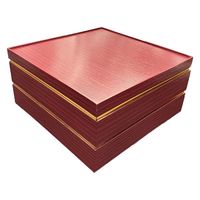 九州パール紙工 紙 重箱 9寸2段本体蓋 朱(10セット) 00W00524-22 1袋(10個セット)（直送品）