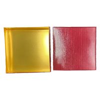 九州パール紙工 紙 重箱 8寸1段本体蓋 朱(10セット)おせち重箱 仕切は別売り 00W005291-2 1袋(10個セット)（直送品）