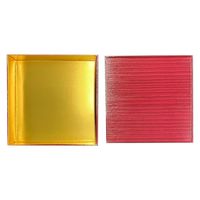 九州パール紙工 紙 重箱 7寸1段本体蓋 朱(10セット)おせち重箱 仕切は別売り 00W005331-2 1袋(10個セット)（直送品）