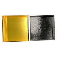 九州パール紙工 紙 重箱 7寸1段本体蓋 黒(10セット)おせち重箱 仕切は別売り 00W005331-1 1袋(10個セット)（直送品）