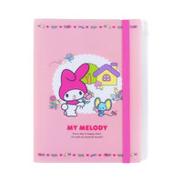 サンスター文具　ゴムバンド付クリアファイル　5ポケット＋ファスナーポケット　マイメロディ　ピンク　S2172569　1枚