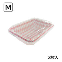 まるき フードパック ランチパック ピンク チェック柄 M 3枚入