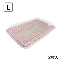まるき フードパック ランチパック ピンク チェック柄 L 2枚入