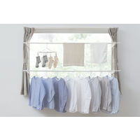 アイリスオーヤマ 窓枠物干し　ホワイト MWー190NR 1台