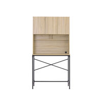 アイリスオーヤマ ゴミ箱上ラック　ナチュラル/ブラック GURー935H 　1台