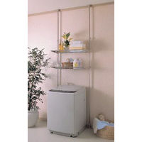 アイリスオーヤマ ステンレス突張りランドリーラック　ベージュ STLー270 　1台