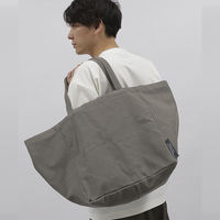 2WAY BIGトートバッグ チャコール LAKOLE/ラコレ