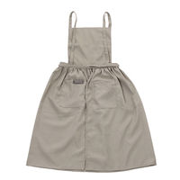 ギャザーエプロン ベージュ LAKOLE/ラコレ