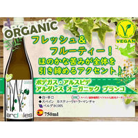 スペイン アルダレス オーガニック ブランコ 白ワイン 辛口 750ml 1本 三国ワイン　有機　ビオ