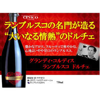 イタリア チェヴィコ グランディ コルディス ランブルスコ ドルチェ スパークリング 赤 やや甘口 750ml 1本 三国ワイン