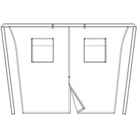 セブンユニフォーム ロングエプロンサイズ/フリー ワイン GT7010-2 1セット(3着)（直送品）