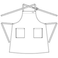 セブンユニフォーム たすき掛け胸付きエプロンサイズ/フリー カーキ GT7011-4 1セット(3着)（直送品）