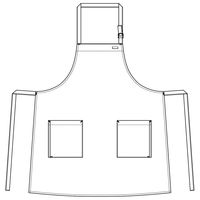 セブンユニフォーム 首掛け胸付きエプロンサイズ/フリー ライトグレー GT7012-7 1セット(3着)（直送品）