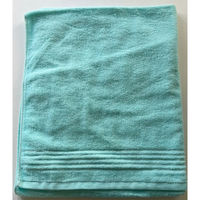 日繊商工 大阪泉州産の無地ブルーバスタオル(袋入り)/ほんの気持ちですシール付き JW2201B-kimoti-20 1箱(20個入)（直送品）