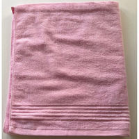 日繊商工 大阪泉州産の無地ピンクバスタオル(袋入り)/ほんの気持ちですシール付き JW2201PK-kimoti-5 1箱(5個入)（直送品）