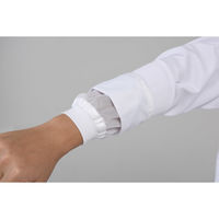 セブンユニフォーム 抗菌コート・男女兼用・長袖 L ブラック BA1092-9 1セット(2着)（直送品）