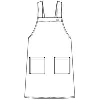 セブンユニフォーム H型胸付きエプロンサイズ 3L ベージュ GT7013-3 1セット(3着)（直送品）